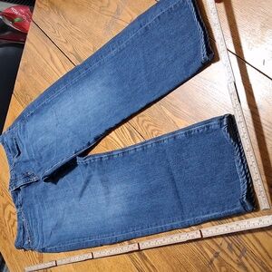 AG ADRIANO GOLDSCHMIED JEANS Womens 28 BLUE EX BOYFRIEND SLOUCHY HIGH RISE Used